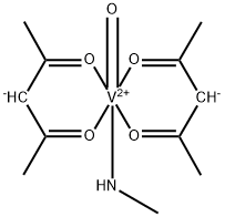 Methylaminebis(2,4-pentanedionato)oxovanadium(4+) Struktur