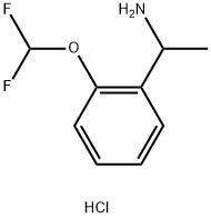 1-(2-(difluoromethoxy)phenyl)ethan-1-amine hydrochloride Struktur