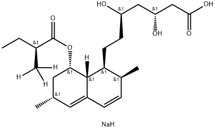 Lovastatin EP Impurity B-d3 Sodium Salt(Lovastatin-d3 Hydroxy Acid Sodium Salt) Struktur