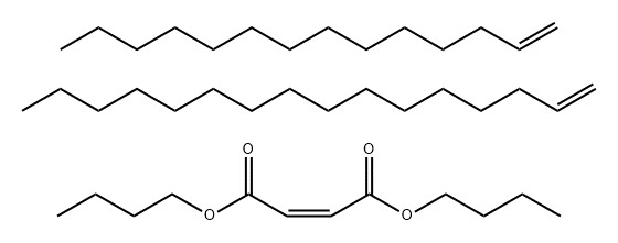 2-Butenedioic acid (2Z)-, dibutyl ester, polymer with 1-hexadecene and 1-tetradecene Struktur