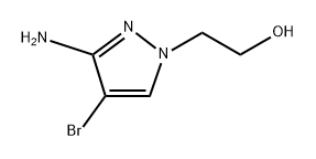 2-(3-amino-4-bromo-1H-pyrazol-1-yl)ethan-1-ol Struktur