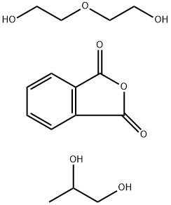 1,3-Isobenzofurandione, polymer with 2,2'-oxybis[ethanol] and 1,2-propanediol Struktur