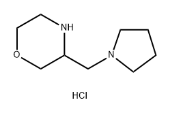 Morpholine, 3-(1-pyrrolidinylmethyl)-,dihydrochloride Struktur