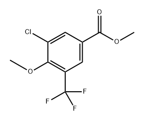 Methyl 3-chloro-4-methoxy-5-(trifluoromethyl)benzoate Struktur