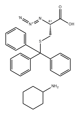 S-Trityl-L-azidocysteine CHA salt Struktur