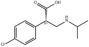 Benzeneacetic acid, 4-chloro-α-[[(1-methylethyl)amino]methyl]-, (αS)- Struktur