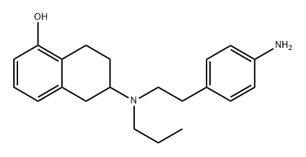 6-[[2-(4-Aminophenyl)ethyl]propylamino]-5,6,7,8-tetrahydro-1-naphthalenol Struktur