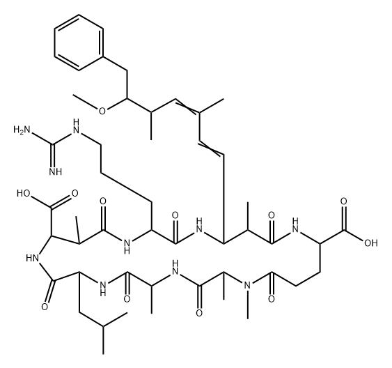 dihydromicrocystin LR Struktur