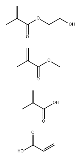 2-Propenoic acid, 2-methyl-, C10-16-alkyl esters, polymers with 2-hydroxyethyl methacrylate, Me methacrylate and γ-ω-perfluoro-C8-14-alkyl acrylate Struktur