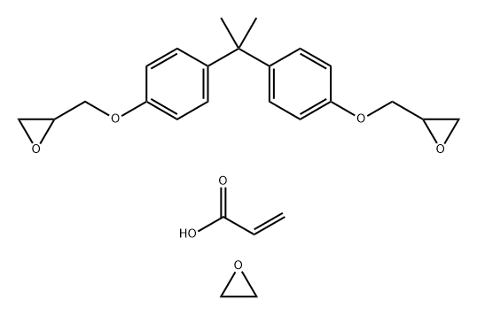 2-Propenoic acid, polymers with bisphenol A diglycidyl ether and oxirane mono[(C10-16-alkyloxy)methyl] derivs. Struktur