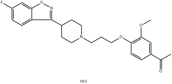 Iloperidone (hydrochloride) Struktur