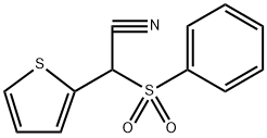 2-Thiopheneacetonitrile, α-(phenylsulfonyl)- Struktur