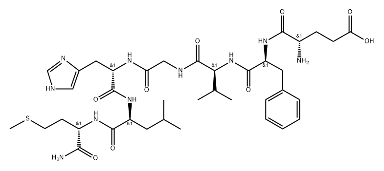 gastrin releasing peptide (21-27), Glu(21)-Phe(22)- Struktur