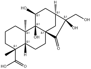 (16S)-9β,11β,16,17-Tetrahydroxy-15-oxokauran-18-oic acid|(16S)-9β,11β,16,17-Tetrahydroxy-15-oxokauran-18-oic acid