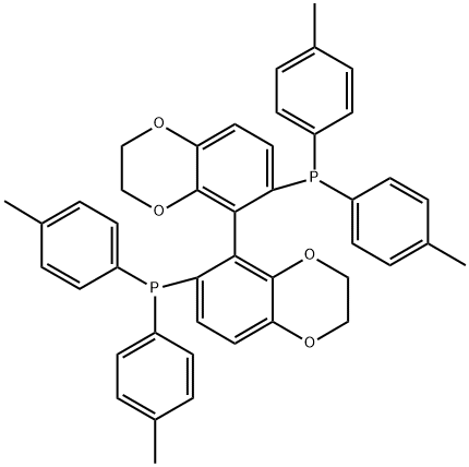 Phosphine, 1,1'-[(5R)-2,2',3,3'-tetrahydro[5,5'-bi-1,4-benzodioxin]-6,6'-diyl]bis[1,1-bis(4-methylphenyl)- Struktur