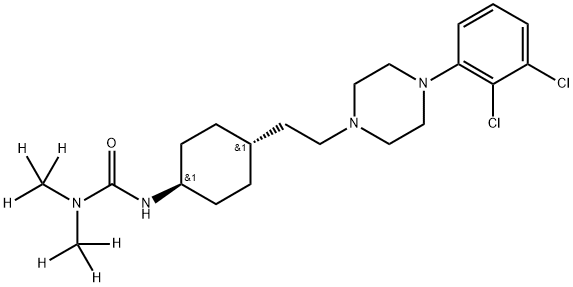 Cariprazine-d6 Struktur