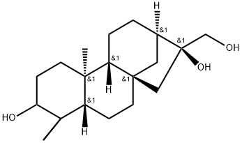 ent-kaurane-3,16,17-triol Struktur