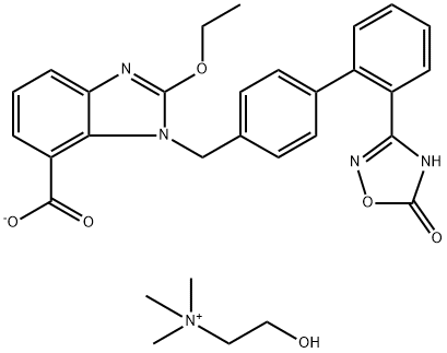 azilsartan ethanaMiniuM salt 2：1 Struktur