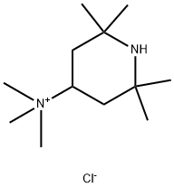 4-Piperidinaminium, N,N,N,2,2,6,6-heptamethyl-, chloride (1:1) Struktur