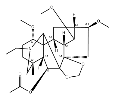 6-acetyldepheline Struktur