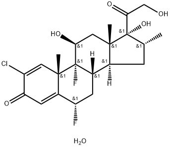 Halometasone monohydrate Struktur