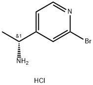 (R)-1-(2-bromopyridin-4-yl)ethanamine hydrochloride Struktur