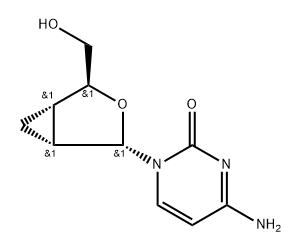 2',3'-dideoxy-2',3'-methanocytidine Struktur