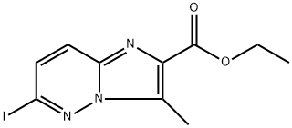 ethyl 6-iodo-3-methylimidazo[1,2-b]pyridazine-2-carboxylate Struktur