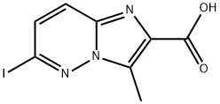 6-iodo-3-methylimidazo[1,2-b]pyridazine-2-carboxylic acid Struktur