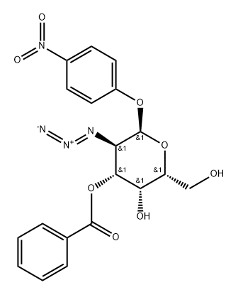 α-D-Galactopyranoside, 4-nitrophenyl 2-azido-2-deoxy-, 3-benzoate Struktur