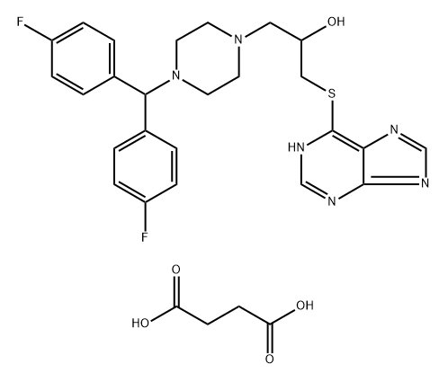 Carsatrin succinate Struktur