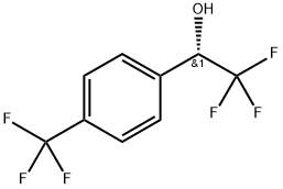 (S)-2,2,2-Trifluoro-1-(4-(trifluoromethyl)phenyl)ethanol Struktur