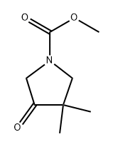 1-Pyrrolidinecarboxylic  acid,  3,3-dimethyl-4-oxo-,  methyl  ester,  radical  ion(1+)  (9CI) Struktur