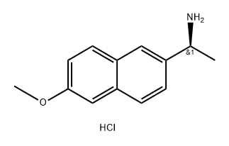 2-Naphthalenemethanamine, 6-methoxy-α-methyl-, hydrochloride, (S)- (9CI) Struktur