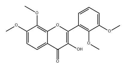 3-HYDROXY-7,8,2'',3''-TETRAMETHOXYFLAVONE Struktur