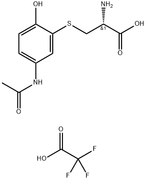 3-CysteinylacetaMinophen Trifluoroacetic Acid Salt Struktur