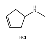 3-Cyclopenten-1-amine, N-methyl-, hydrochloride (1:1) Struktur