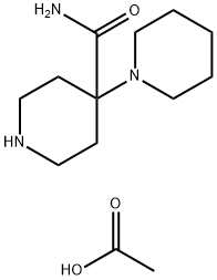 1,4'-Bipiperidine-4'-carboxamide acetate (1:1) Struktur