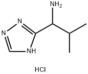 2-methyl-1-(4H-1,2,4-triazol-3-yl)propan-1-amine hydrochloride Struktur