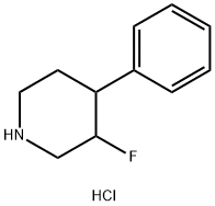 Piperidine, 3-fluoro-4-phenyl-, hydrochloride (1:1) Struktur