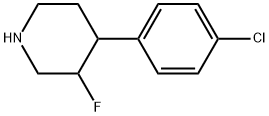 4-(4-chlorophenyl)-3-fluoropiperidine Struktur