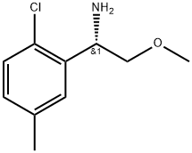 (1S)-1-(2-chloro-5-methylphenyl)-2-methoxyethanamine Struktur