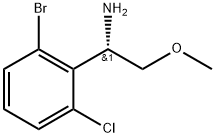 1-(2-bromo-6-chlorophenyl)-2-methoxyethanamine Struktur