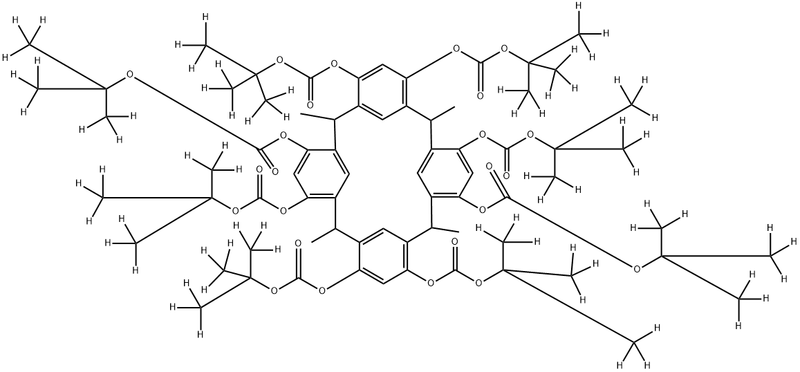 Carbonic acid, C,C′,C′′,C′′′,C′′′′,C′′′′′,C′′′′′′,C′′′′′′′-(2,8,14,20-tetramethylpentacyclo[19.3.1.13,7.19,13.115,19]octacosa-1(25),3,5,7(28),9,11,13(27),15,17,19(26),21,23-dodecaene-4,6,10,12,16,18,22,24-octayl) C,C′,C′′,C′′′,C′′′′,C′′′′′,C′′′′′′,C′′′′′′′-octakis[1,1-di(methyl-d3)ethyl-2,2,2-d3] ester