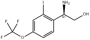 2-amino-2-[2-iodo-4-(trifluoromethoxy)phenyl]ethanol Struktur