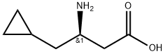 (3R)-3-amino-4-cyclopropylbutanoic acid Struktur