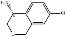 (R)-7-Chloroisochroman-4-amine Struktur