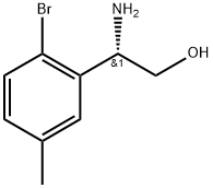 (2S)-2-amino-2-(2-bromo-5-methylphenyl)ethan-1-ol Struktur