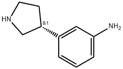 (R)-3-(Pyrrolidin-3-yl)aniline Struktur