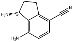 (R)-1,7-diamino-2,3-dihydro-1H-indene-4-carbonitrile Struktur